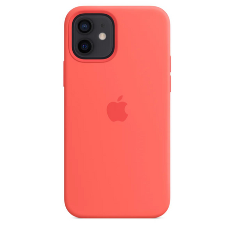 Husa iPhone MagSafe din Silicon pentru iPhone 12 Pink Citrus - WATCHERS