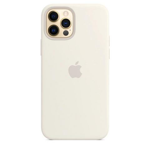 Husa iPhone MagSafe din Silicon pentru iPhone 12 Pro White - WATCHERS