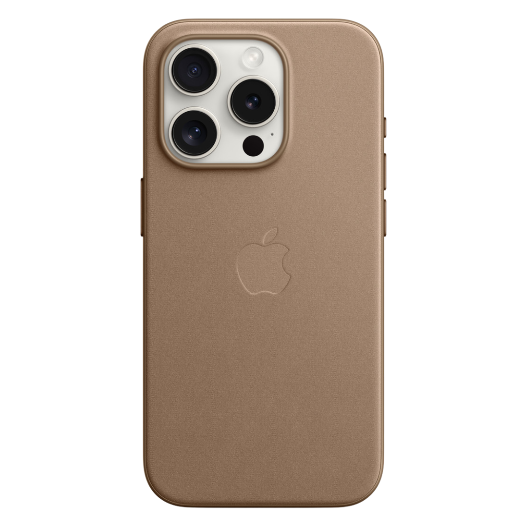 Husa iPhone MagSafe din Piele pentru iPhone 15 Pro Max Taupe - WATCHERS