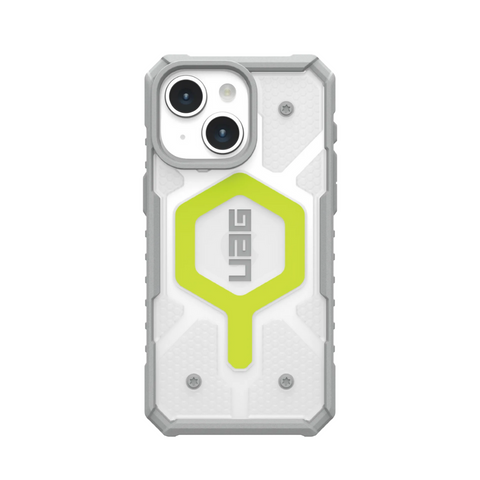 Husa iPhone MagSafe Pathfinder Clear UAG pentru iPhone 15 Plus Active Neon - WATCHERS