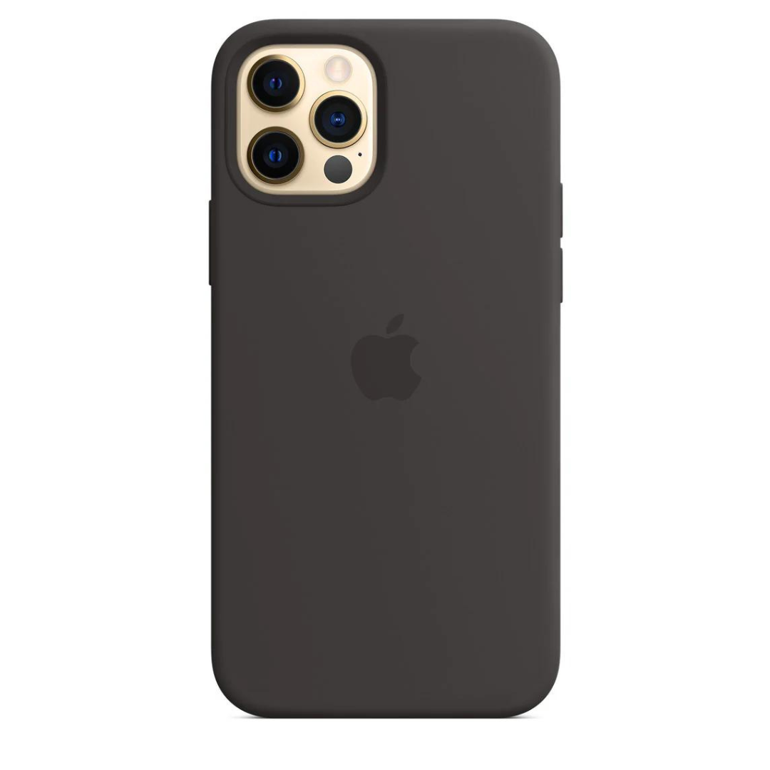 Husa iPhone MagSafe din Silicon pentru iPhone 12 Pro Black - WATCHERS