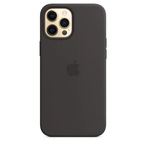 Husa iPhone MagSafe din Silicon pentru iPhone 12 Pro Max Black - WATCHERS
