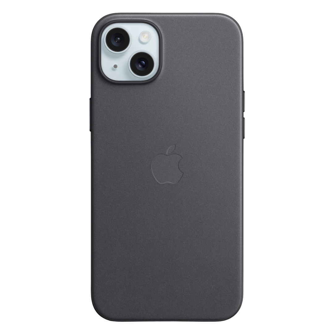 Husa iPhone MagSafe din Piele pentru iPhone 15 Black - WATCHERS