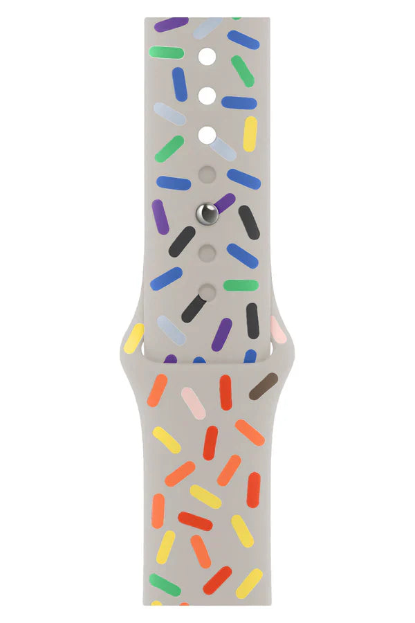 Curea Ceas Apple Watch Silicon Clasic White Sparkle - WATCHERS