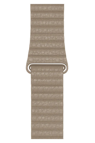 Curea Ceas Apple Watch Casual Leather Beige - WATCHERS