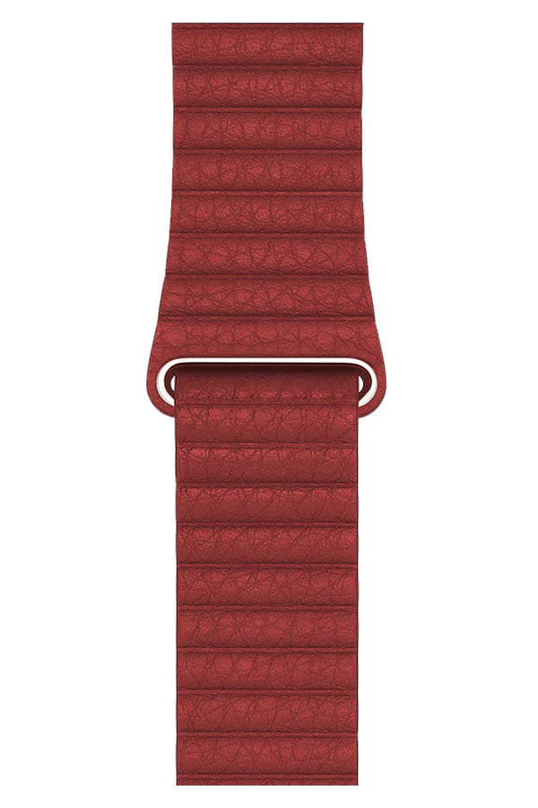 Curea Ceas Apple Watch Casual Leather Bordeaux - WATCHERS