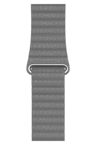 Curea Ceas Apple Watch Casual Leather Gray - WATCHERS