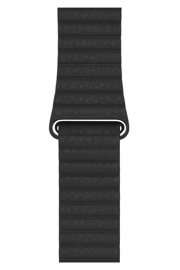 Curea Ceas Apple Watch Casual Leather Black - WATCHERS