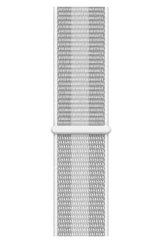 Curea Ceas Apple Watch Sport Nylon Gray White - WATCHERS
