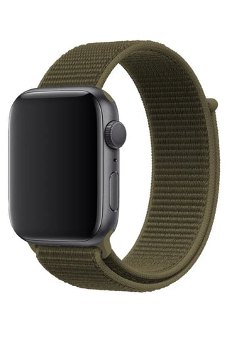 Curea Ceas Apple Watch Sport Nylon Commando Green - WATCHERS