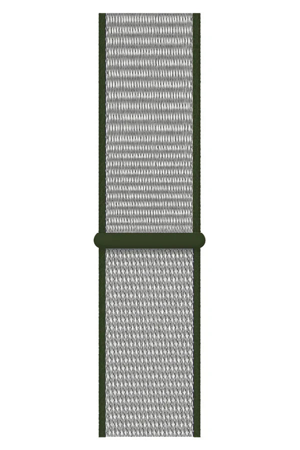 Curea Ceas Apple Watch  Sport Nylon Gray Kaki - WATCHERS