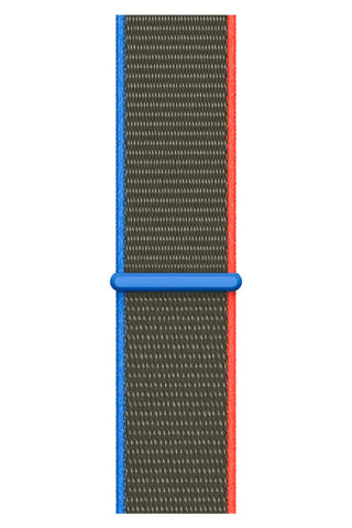 Curea Ceas Apple Watch Sport Nylon Olive Blue - WATCHERS