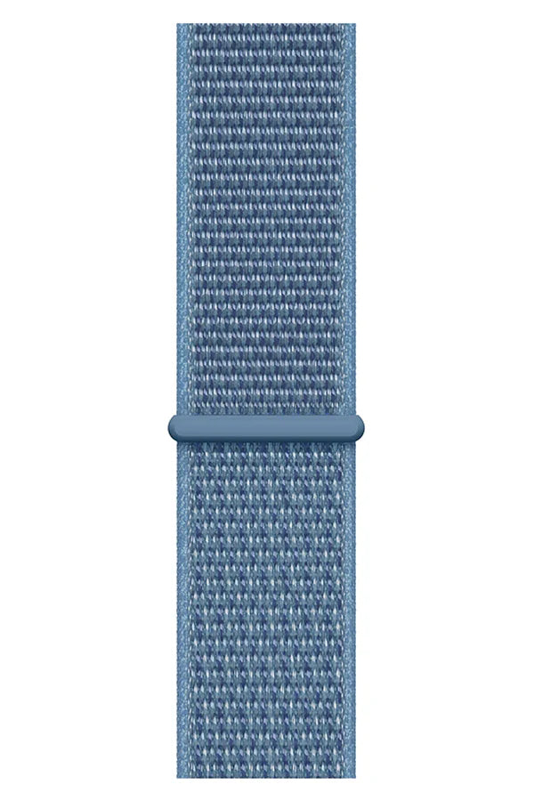 Curea Ceas Apple Watch Sport Nylon Platin Blue - WATCHERS