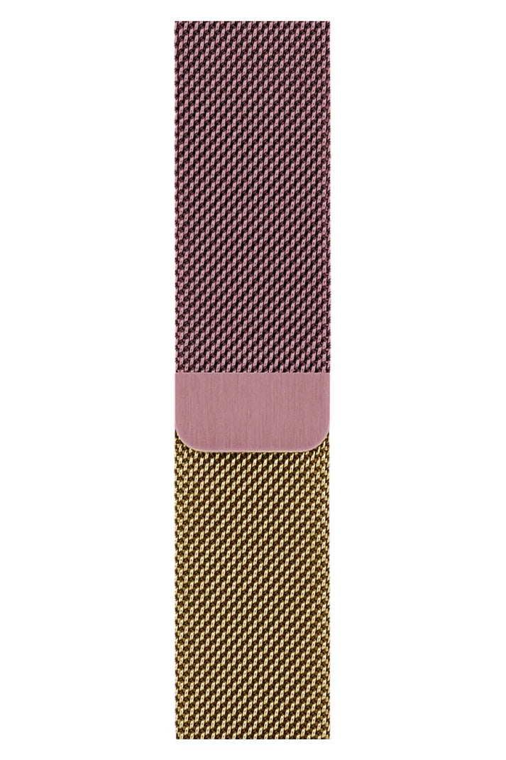 Curea Ceas Apple Watch Milanese Gold Silver-Mint Metalica - WATCHERS