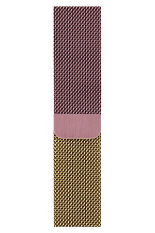 Curea Ceas Apple Watch Milanese Gold Silver-Mint Metalica - WATCHERS