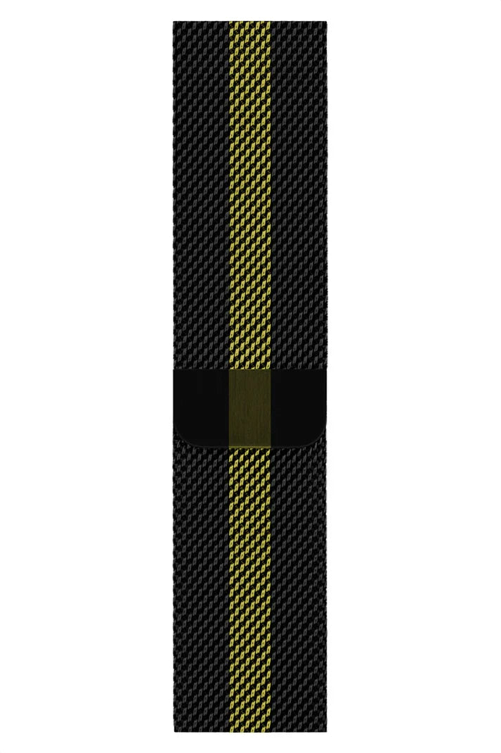 Curea Ceas Apple Watch Milanese Golden Stripe Metalica - WATCHERS