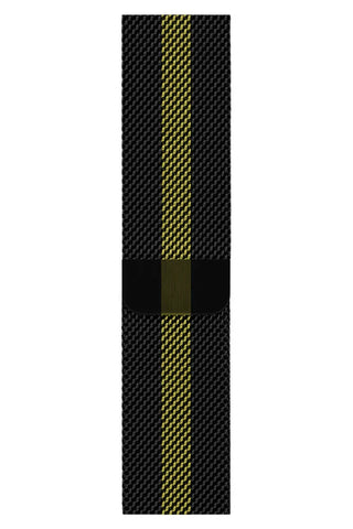 Curea Ceas Apple Watch Milanese Golden Stripe Metalica - WATCHERS