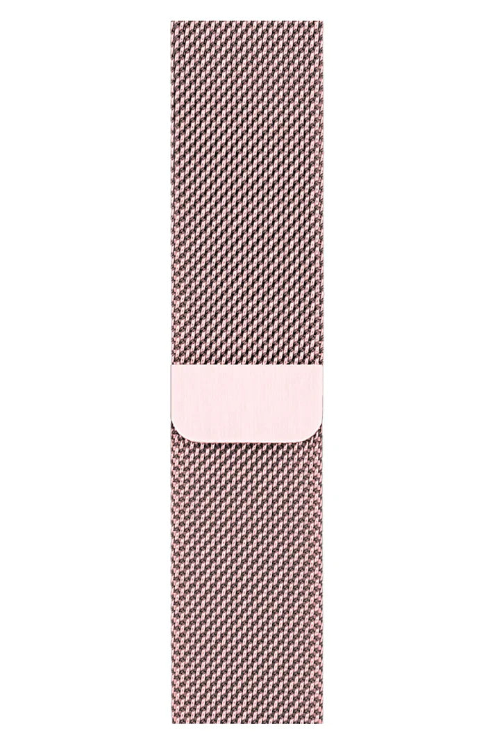 Curea Ceas Apple Watch Milanese Sand Pink Metalica - WATCHERS