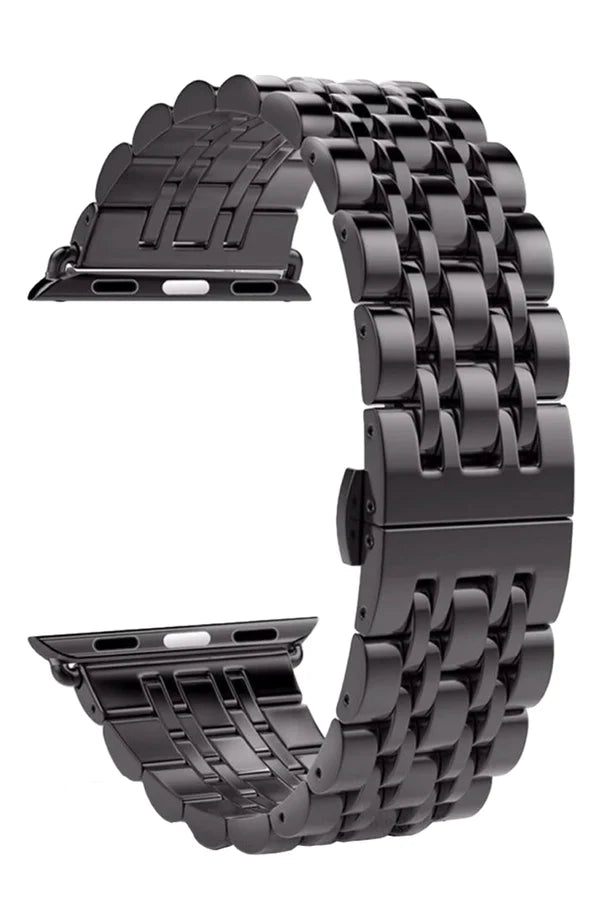Curea Ceas Apple Watch Steel Melanthe Black - WATCHERS
