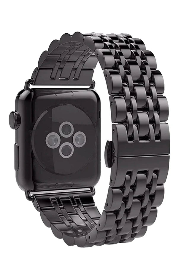 Curea Ceas Apple Watch Steel Melanthe Black - WATCHERS