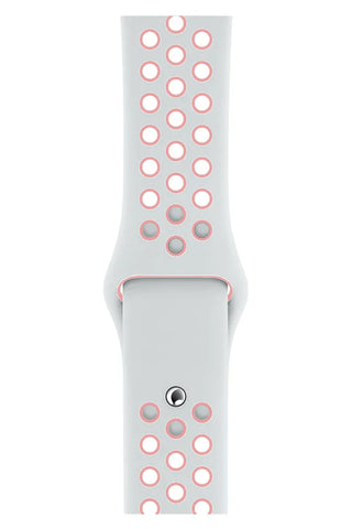 Curea Ceas Apple Watch Sport Silicon White SandPink - WATCHERS