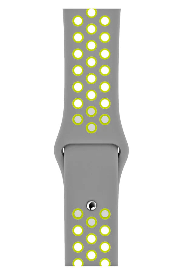 Curea Ceas Apple Watch Silicon Sport Gray Green - WATCHERS