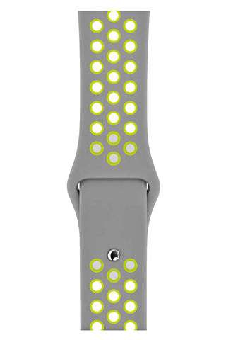 Curea Ceas Apple Watch Silicon Sport Gray Green - WATCHERS