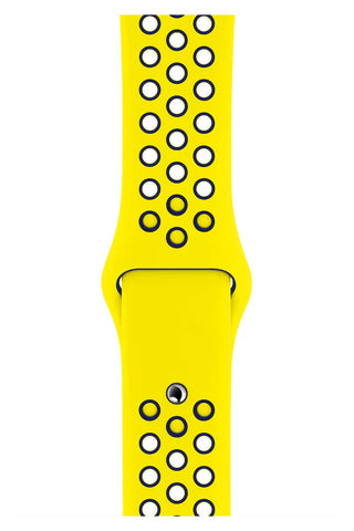 Curea Ceas Apple Watch Silicon Sport Yellow Lacivert - WATCHERS