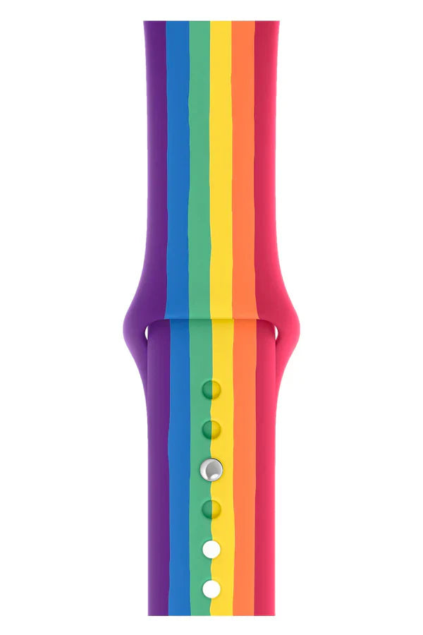 Curea Ceas Apple Watch Silicon Clasic Rainbow - WATCHERS