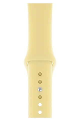 Curea Ceas Apple Watch Silicon Clasic Pale Yellow - WATCHERS