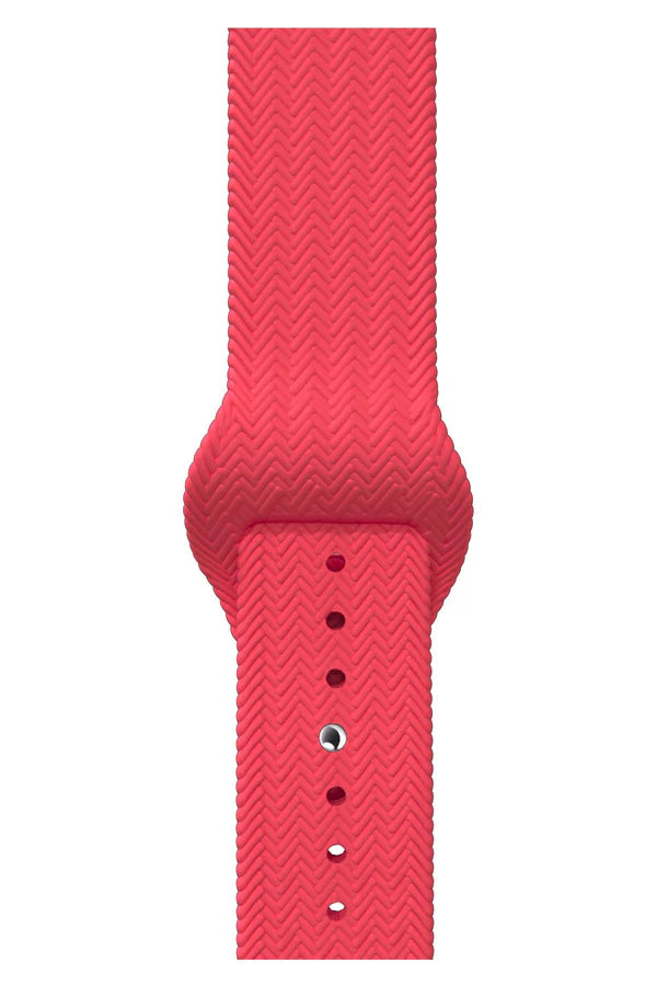 Curea Ceas Apple Watch Silicon Wave Pink - WATCHERS