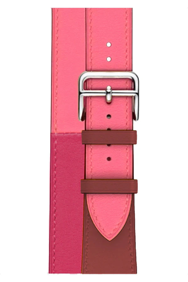 Curea Ceas Apple Watch Leather Monarch Spiral Pink Lavander - WATCHERS