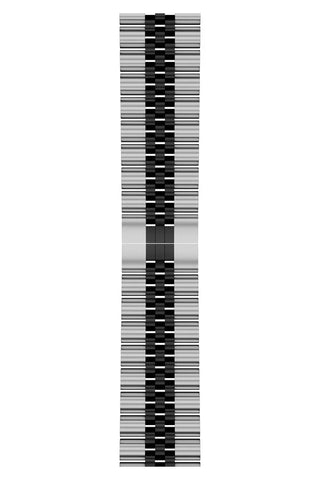 Curea Ceas Apple Watch Steel Regal Silver/Black - WATCHERS