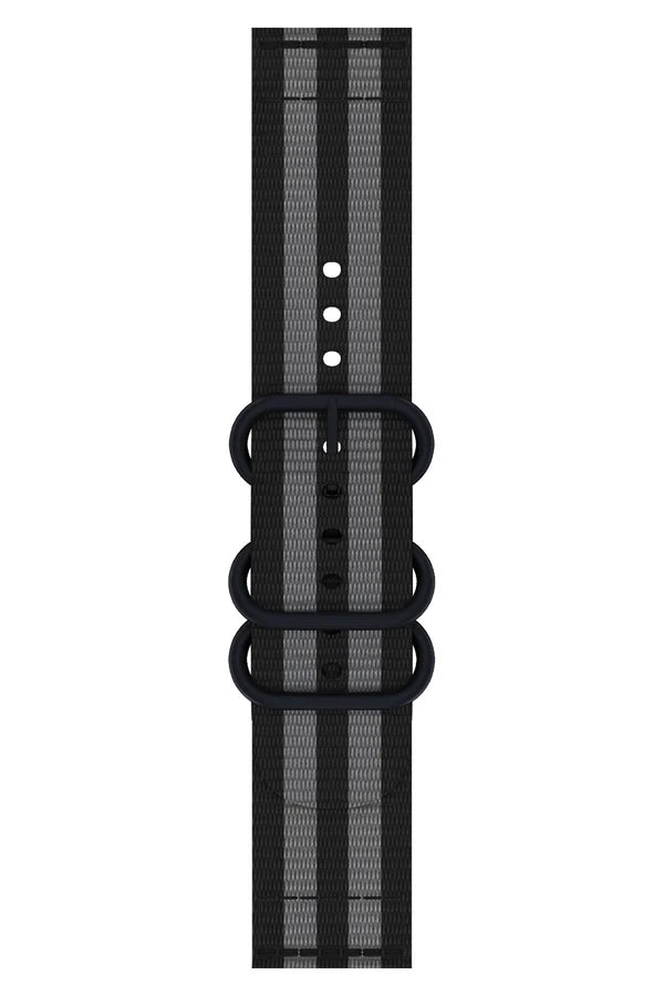 Curea Ceas Apple Watch Nylon Echo Black/Gray - WATCHERS