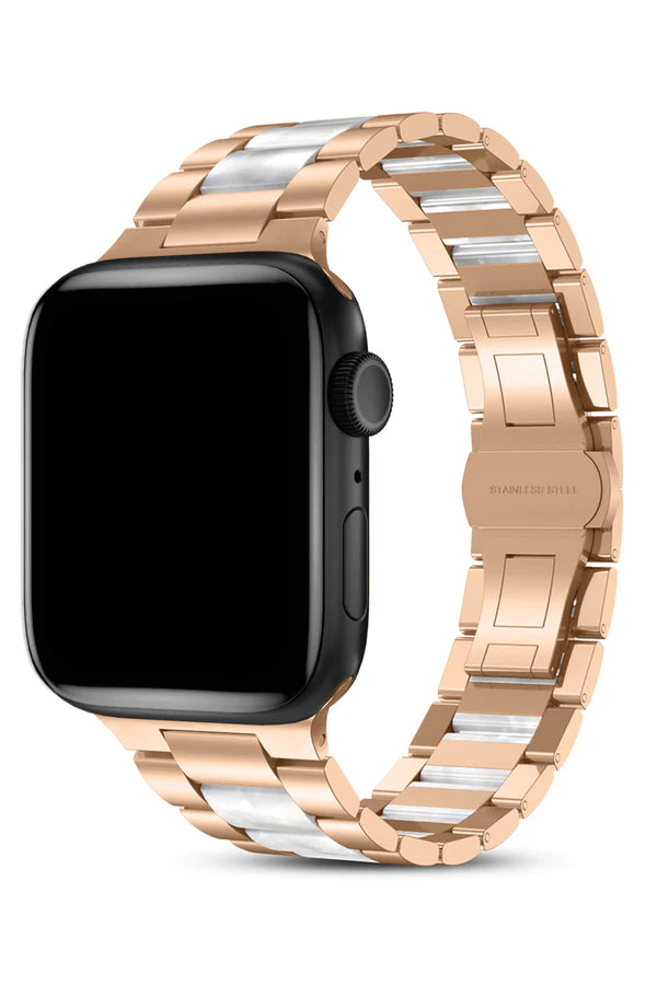 Curea Ceas Apple Watch Steel Qara White - WATCHERS