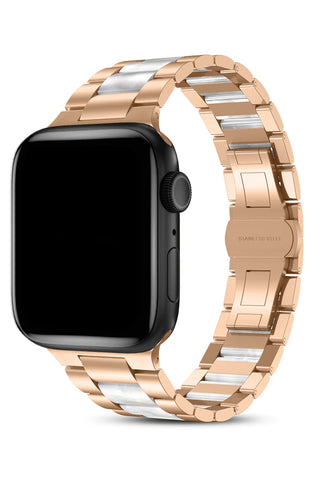 Curea Ceas Apple Watch Steel Qara White - WATCHERS
