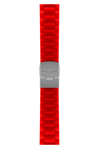 Curea Ceas Apple Watch Silicon Buckle Red - WATCHERS