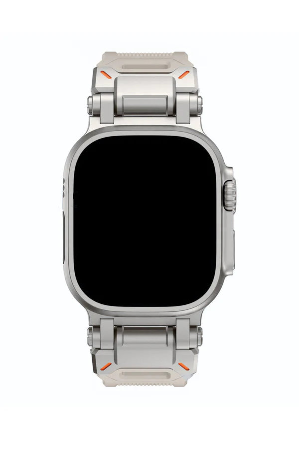 Curea Ceas Apple Watch Silicon Defender Argent - WATCHERS