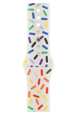 Curea Ceas Apple Watch Silicon Clasic White Sparkle - WATCHERS