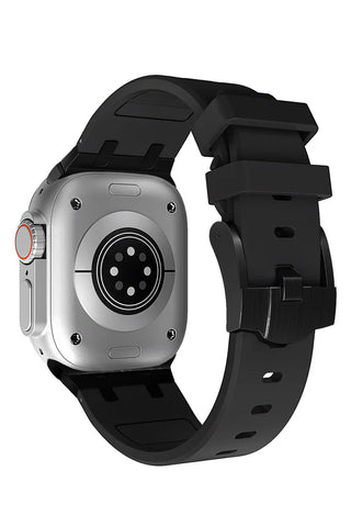 Curea Ceas Apple Watch Silicon Empire Black - WATCHERS