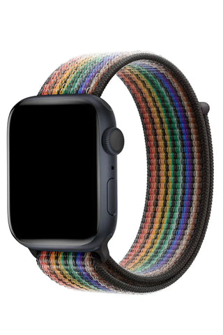 Curea Ceas Apple Watch Sport Nylon Green Bowie - WATCHERS