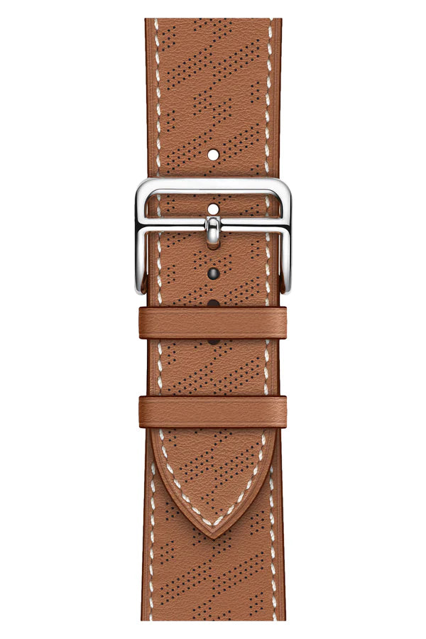 Curea Ceas Apple Watch Leather Perforated Monarch Brias - WATCHERS
