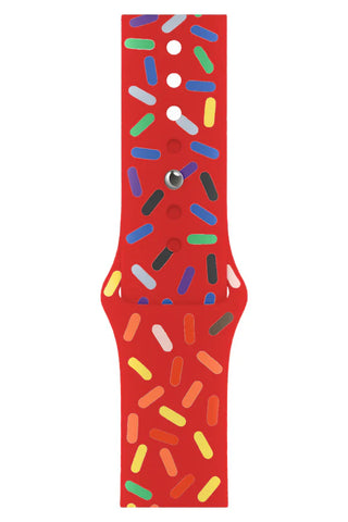 Curea Ceas Apple Watch Silicon Clasic Cherry Sparkle - WATCHERS
