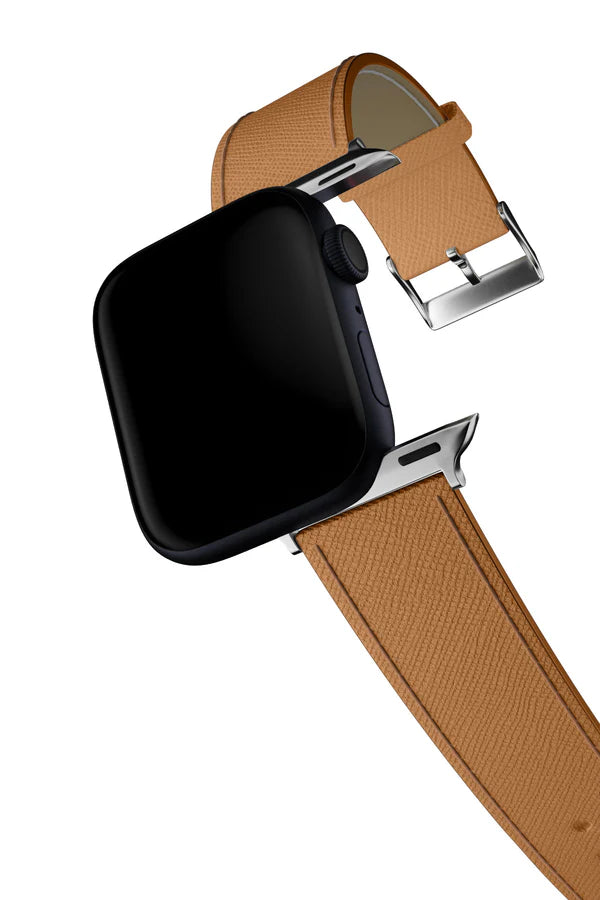 Curea Ceas Apple Watch Leather Saffiano Coffee - WATCHERS
