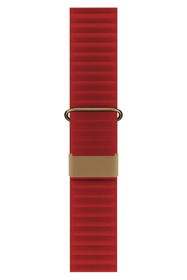 Curea Ceas Apple Watch Leather Majestic Red - WATCHERS