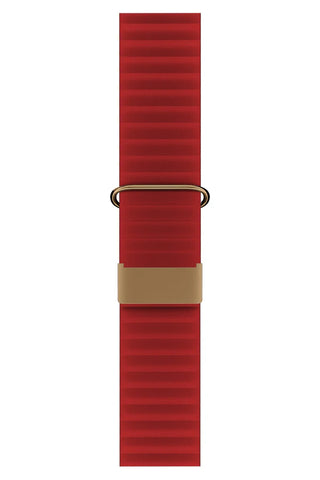 Curea Ceas Apple Watch Leather Majestic Red - WATCHERS