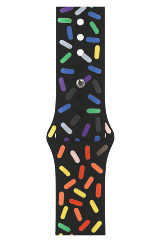 Curea Ceas Apple Watch Silicon Clasic Dark Sparkle - WATCHERS
