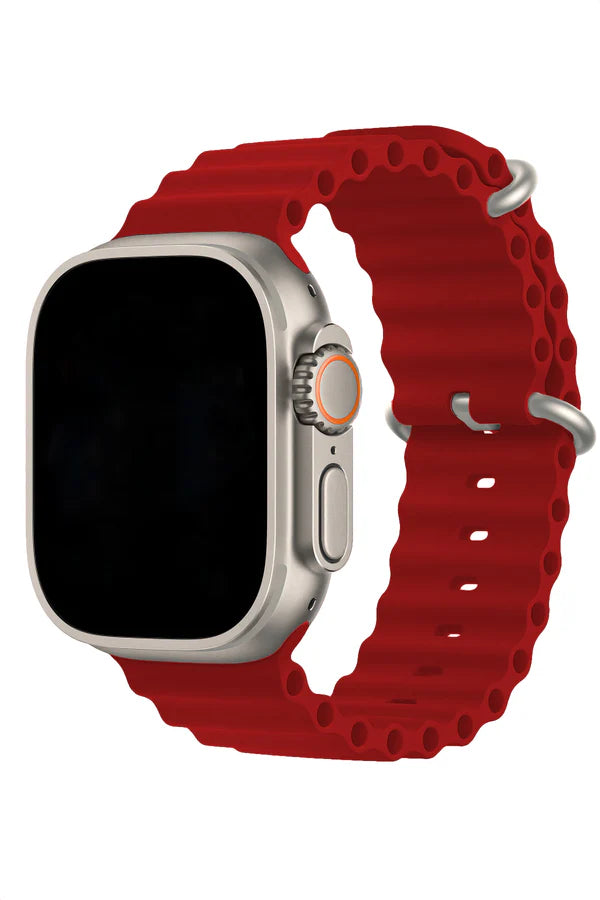 Curea Ceas Apple Watch Silicon Ocean Red - WATCHERS