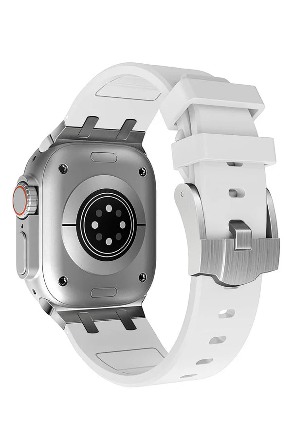 Curea Ceas Apple Watch Silicon Empire White - WATCHERS