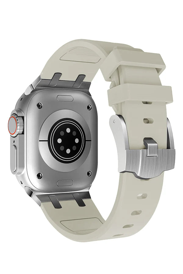 Curea Ceas Apple Watch Silicon Empire Beige - WATCHERS